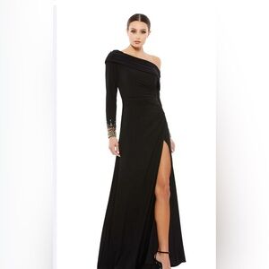 One-Shoulder Long Formal Dress: Mac Duggal 12231